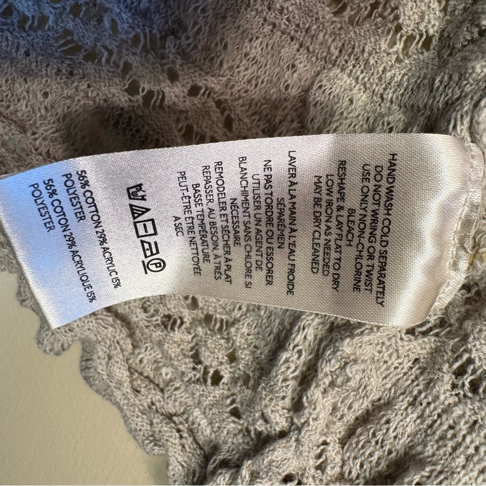 NWT - Free People Cardigan Wild Roses‎ Grey Size XS - Picture 7 of 10